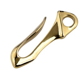 EasternJoy U Hook Keychain Solid Brass Wallet Holder Belt Clip Leathercraft Accessories Biker EDC