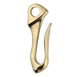 EasternJoy U Hook Keychain Solid Brass Wallet Holder Belt Clip Leathercraft Accessories Biker EDC