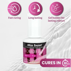 Mia Secret Bio Builder Gel - 0.5 fl oz. (Perfect Pink)