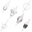 Lawie 6 Pack Vintage Retro Decorative Metal Silver Hair Sticks Hairpins Shawl Pins Long Forks Chopsticks Clips Barrettes Buns Chignon Holder Hair Styles Circle Star Hollow Fancy Accessories