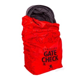J.L. Childress Disney Baby Gate Check Bag for Single & Double Strollers - Travel Bag for Airplane, Fits Most Standard Baby Strollers, Airport Accessories for Gate Check - Mickey Mouse, Red