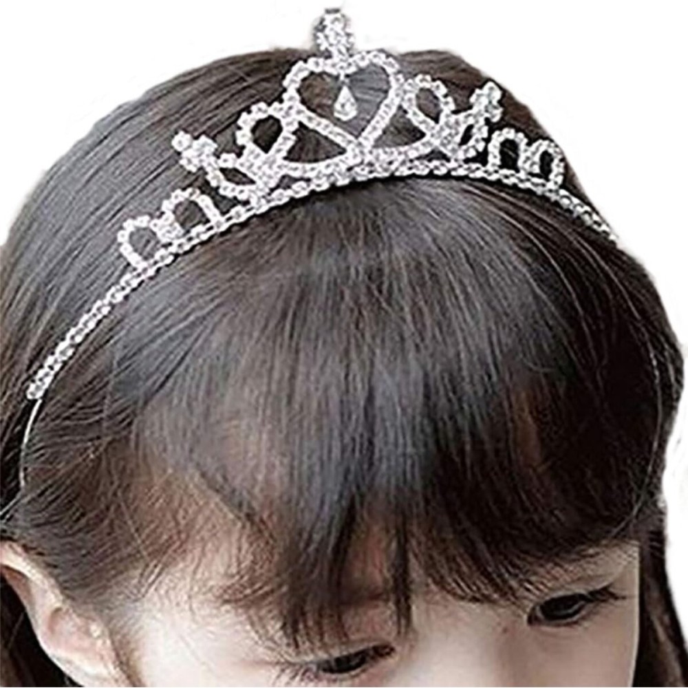 Campsis Princess Headband Rhinestone Tiara Crown Heart Shaped Hairband Hair Clip Hair Loop for Flower Girl Wedding Bridal Prom Birthday Campsis Princess Headband Rhinestone Tiara Crown Heart Shaped Hairband Hair Clip Hair Loop for Flower Girl Wedding Bridal Prom Birthday