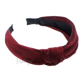 Motique Accessories Holiday Sparkle Turban Knot Headband for Women and Girls- Red Motique Accessories Holiday Sparkle Turban Knot Headband for Women and Girls- Red