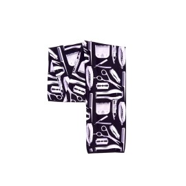 King Midas Haircutting Cape Professional Barber Cape (Black & White)
