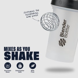 BlenderBottle Classic V2 Shaker Bottle Perfect for Protein Shakes and Pre Workout, 45-Ounce, Clear/Black BlenderBottle Classic V2 Shaker Bottle Perfect for Protein Shakes and Pre Workout, 45-Ounce, Clear/Black