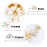 Fstrend Bridal Wedding Hair Pins Silver Sparkly Rhinestones Pearls Hair Pin Crystals Bride Hairpieces Leaves Hair Accessories for Women and Girls(Pack of 2) (Gold)