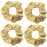 4 Pack Shiny Marble Grain Metallic Festival Christmas Hair Scrunchies Hair Eleastic Bands Scrunchy Hair Ties Ropes Ponytail Holders Wrist Bands for Girls School,Dance,Stage (Gold)