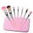 MWOOT 7Pcs Girl Makeup Brushes,Synthetic Fiber Make up Brush Set Foundation Blush eyeshadow Eyebrow Lip Brush Blending Cosmetic Beauty Brushes