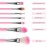 MWOOT 7Pcs Girl Makeup Brushes,Synthetic Fiber Make up Brush Set Foundation Blush eyeshadow Eyebrow Lip Brush Blending Cosmetic Beauty Brushes