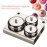 Sonew Nail Art Acrylic Powder & Liquid Storage Set, 3pcs Professional Stainless Steel Kit with Lids, Brush Holder & Powder Pigment Decoration Manicure Tool Storage