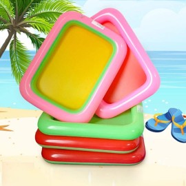 Topwon Inflatable Sand Tray for Kids/Sand Box/Sand Molds/Inflatable Sand/Portable Sand Tray(Random Color) (Random Color, 29x39)
