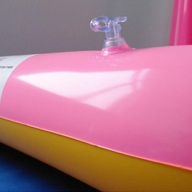 Topwon Inflatable Sand Tray for Kids/Sand Box/Sand Molds/Inflatable Sand/Portable Sand Tray(Random Color) (Random Color, 29x39)