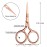 Mudder 3 Pack Small Nose Scissors Facial Hair Trimming Mini Beauty Stainless Steel Grooming Pointed Scissor for Grooming Eyebrows, Nose, Mustache, Beard