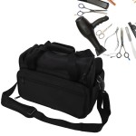 Sonew Portable Salon Barber Handbag, Hairdressing Tools Bag, Large Capacity Hair Stylist Organizer, Black