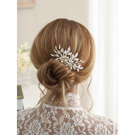 Unicra Bride Wedding Gold Leaf Hair Comb Crtstal Bridal Headpiece Bridesmaids Pearls Hair Accessories for Women and Girls (Gold) Unicra Bride Wedding Gold Leaf Hair Comb Crtstal Bridal Headpiece Bridesmaids Pearls Hair Accessories for Women and Girls (Gold)