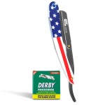 G4 Stainless Steel Straight Edge Barber Shaving Razor Blade for Close Shaving Men Replaceable Blades (USA)