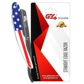 G4 Stainless Steel Straight Edge Barber Shaving Razor Blade for Close Shaving Men Replaceable Blades (USA)