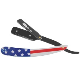 G4 Stainless Steel Straight Edge Barber Shaving Razor Blade for Close Shaving Men Replaceable Blades (USA)