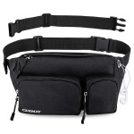 CXWMZY Fanny Packs For Women & Men, Waist Bag Hip Bum Bag Strap Extension Large Capacity Easy Carry Any Phone Passport Wallet for Outdoors Workout Traveling Casual Running Hiking Cycling Dog Walking