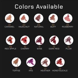 Radiant Professional Waterproof Lip Liner Pencil - Long Lasting Lip Liner for Defined Lips - Soft & Creamy Lipliner with Vitamin E - Long Lasting - 1.20gr, (03 NATURAL)