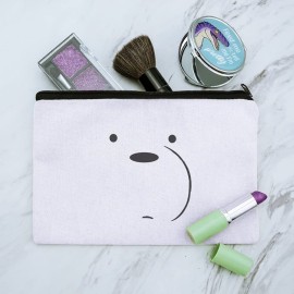 We Bare Bears Ice Bear Makeup Cosmetic Bag Organizer Pouch