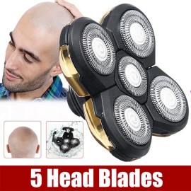Replacement Shaver Head Blade,5 Heads Beard Replacement Blade,Universal Easy Install Electric Razor Shaver Head for Head and Face