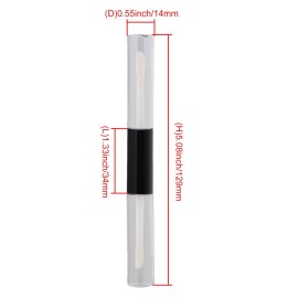 10Pcs 5ml Double Ended Refillable Empty Lip Gloss Bottle Tube Vials Containers Black