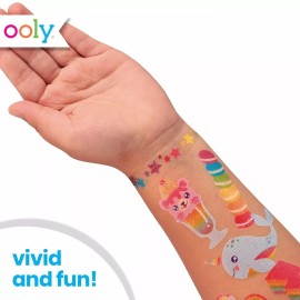 Ooly 50 Temporary Tattoos For Kids, Safe & Non-Toxic Temporary Tattoo, Party Favors Summer Crafts for Kids 4-8, Great Goodie Bag Stuffers & Fun Birthday Decorations - Mermaid Magic