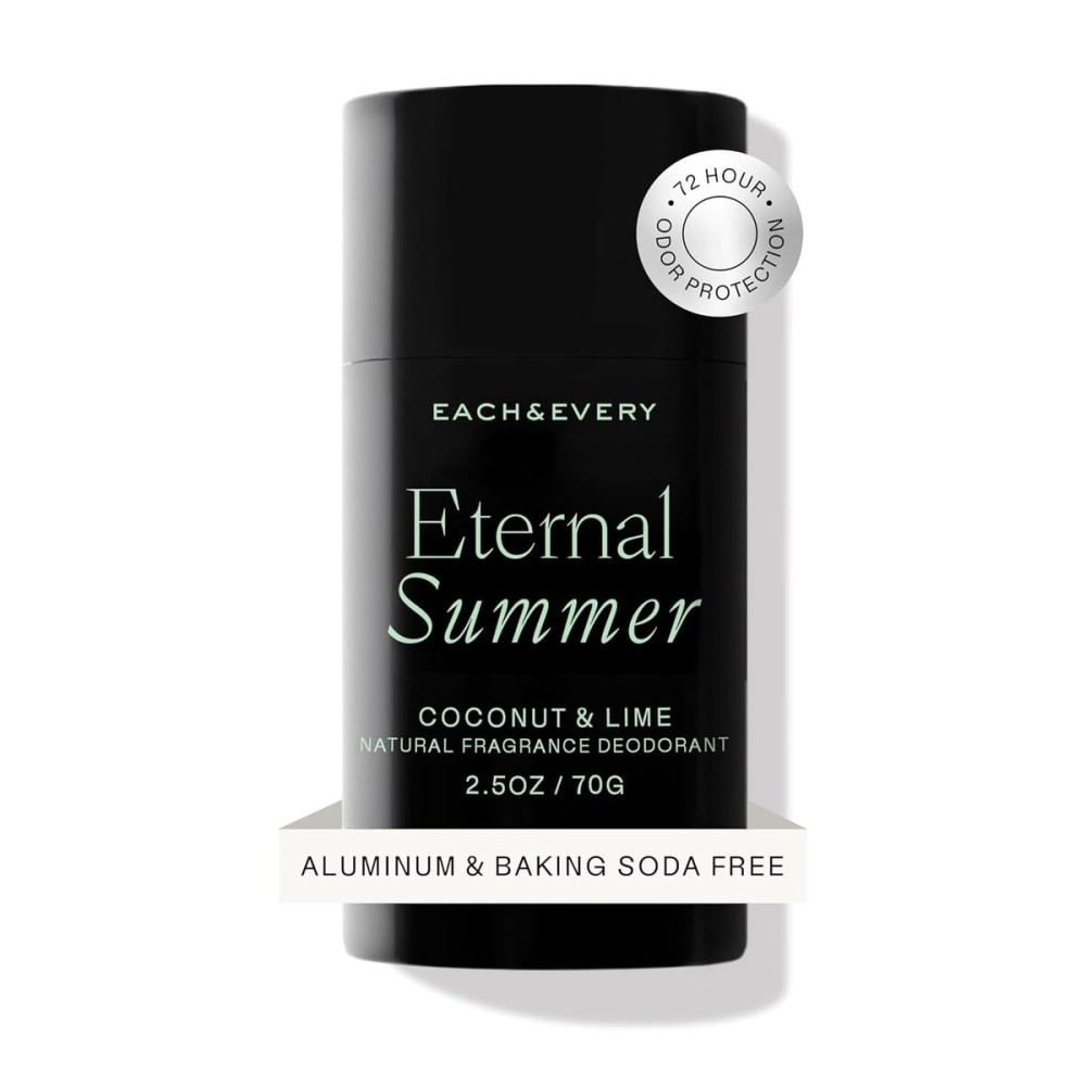 Each & Every Aluminum Free Deodorant for Men & Women, Coconut & Lime - All Natural Deodorant for Sensitive Skin, EWG Verified - Clean, Baking Soda-Free, Plant-Based Fragrance - 2.5oz Each & Every Aluminum Free Deodorant for Men & Women, Coconut & Lime - All Natural Deodorant for Sensitive Skin, EWG Verified - Clean, Baking Soda-Free, Plant-Based Fragrance - 2.5oz