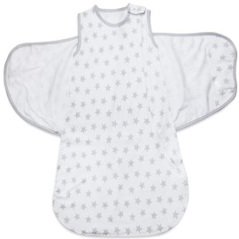 Baby Sleep sack Swaddle 3-Way Adjustable Wearable Blanket Boy And Girl,100% Cotton,6-12 Months