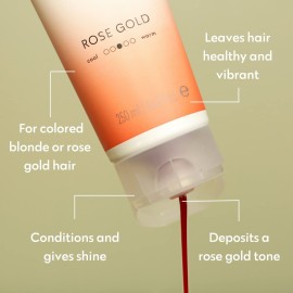 FOUR REASONS Rose Gold Hair Toner and Color Depositing Shampoo - Sulfate Free, Vegan, 8.45 Fl Oz (For Color Treated Hair) FOUR REASONS Rose Gold Hair Toner and Color Depositing Shampoo - Sulfate Free, Vegan, 8.45 Fl Oz (For Color Treated Hair)