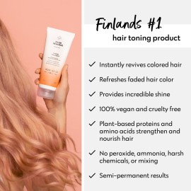 FOUR REASONS Rose Gold Hair Toner and Color Depositing Shampoo - Sulfate Free, Vegan, 8.45 Fl Oz (For Color Treated Hair) FOUR REASONS Rose Gold Hair Toner and Color Depositing Shampoo - Sulfate Free, Vegan, 8.45 Fl Oz (For Color Treated Hair)