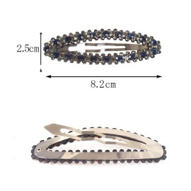 4 Pcs Shiny Rhinestone Snap Hair Clip Simple Fashion Alloy BB Clip Side Clip Hair Pins Hair Barrettes Women Hair Styling Accessories