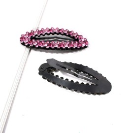 4 Pcs Shiny Rhinestone Snap Hair Clip Simple Fashion Alloy BB Clip Side Clip Hair Pins Hair Barrettes Women Hair Styling Accessories