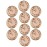 Acxico 10Pcs Fashion Vintage 3D Clock Design Nail Art Decoration Charm Alloy Nail DIY Crafts Accessories Pink