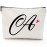 A Initial Monogram Personalized Travel Makeup Bag,Cosmetic Bag Gifts with Zipper Waterproof(Makeup bag-Letter A)