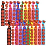 20 Pieces Basketball Hair Ties Bulk Basketball Hair Accessories Elastic Hair Bands No Crease Sports Hair Ribbons Scrunchies Ponytail Gifts for Girls Women Players Coaches Teammates
