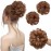 SARLA 2PCS Messy Hair Bun Hair Pieces Wavy Curly Synthetic Updo Fake Scrunchies Ponytail Extension for Women Light Auburn