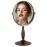 OVENTE 8\'\' Tabletop Makeup Mirror with 1X/7X Magnification, 360 Swivel Design and Double-Sided Free-Standing Vanity Mirror Perfect for Dresser, Bedroom and Office Desk, Antique Bronze MNLAT80ABZ1X7X