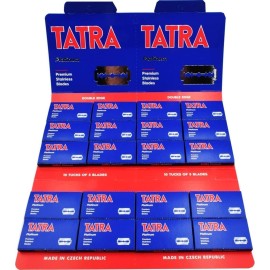 Razor Blades Club - 100 Tatra Platinum Double Edge Razor Blades Razor Blades Club - 100 Tatra Platinum Double Edge Razor Blades