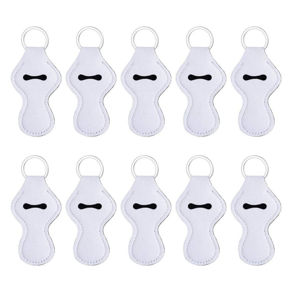 10pcs Sublimation Blanks Chapstick Holder Keychains Bulk Lipstick Holder Keychains Chapstick Keyring Holder (White) 10pcs Sublimation Blanks Chapstick Holder Keychains Bulk Lipstick Holder Keychains Chapstick Keyring Holder (White)