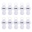 10pcs Sublimation Blanks Chapstick Holder Keychains Bulk Lipstick Holder Keychains Chapstick Keyring Holder (White)