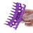 4 Inch Scalloped Jaw Clip With Holes-Purple
