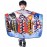 LEONAL Kids Children Boys Girls Barber Cutting Cape Hairdressing Salon Hair Styling Cloth Apron Cover Gown (4147, CARTOON KIDS CHILDREN)