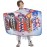 LEONAL Kids Children Boys Girls Barber Cutting Cape Hairdressing Salon Hair Styling Cloth Apron Cover Gown (4147, CARTOON KIDS CHILDREN)