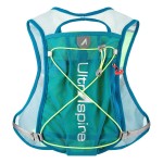 UltrAspire Spry Adult Unisex Lightweight Running Race Vest - 3.0 Emerald Blue/Lime, Universal Size