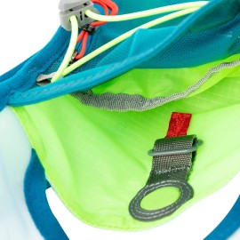 UltrAspire Spry Adult Unisex Lightweight Running Race Vest - 3.0 Emerald Blue/Lime, Universal Size