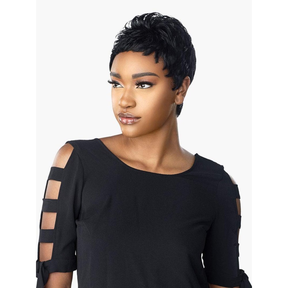 Sensationnel Empire Human hair wig - humanhair pre-styled wigs - Empire Wig MONA SALT & PEPPER (HL34/51)