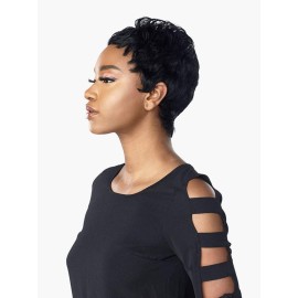 Sensationnel Empire Human hair wig - humanhair pre-styled wigs - Empire Wig MONA SALT & PEPPER (HL34/51)