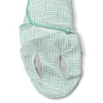 SwaddleMe Luxe Perfect Temp Swaddle with 100% Organic Cotton - Small/Medium, 1 Pack, Basket Weave, 0-3 Months